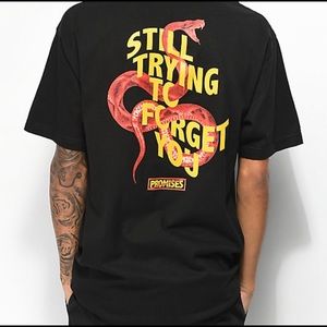 Broken Promises Forget You Black T-Shirt Mens